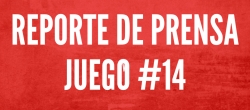 REPORTE DE PRENSA - JUEGO 13
